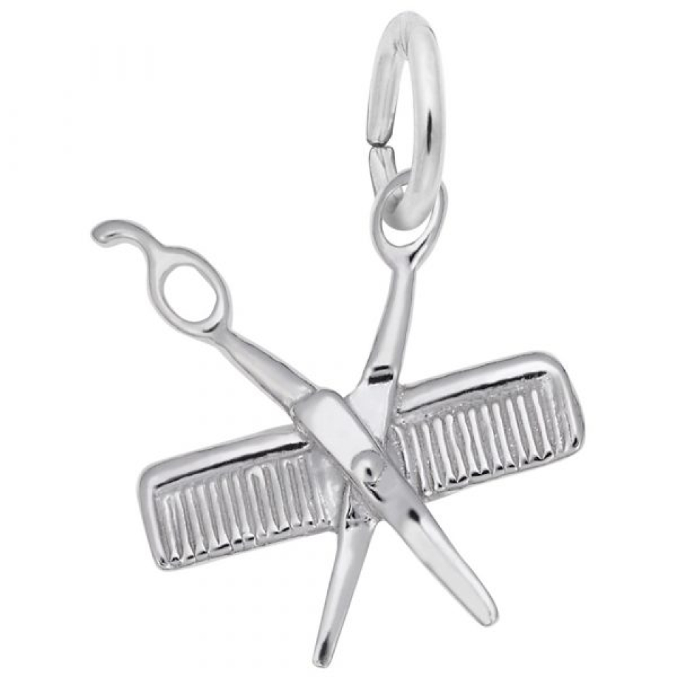 Pendentif en argent 925, peigne et sciseau - 10-0799-000 - Rembrandt Charms