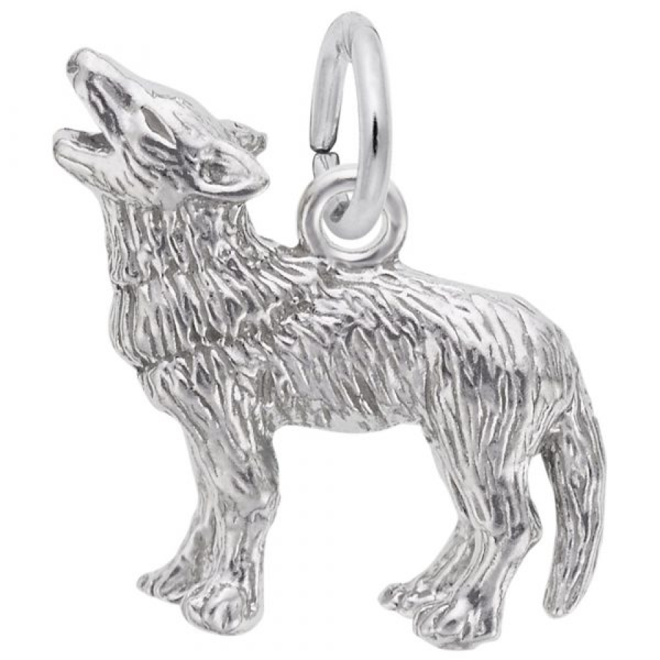 Pendentif en argent 925, loup - 10-6185-000 - Rembrandt Charms