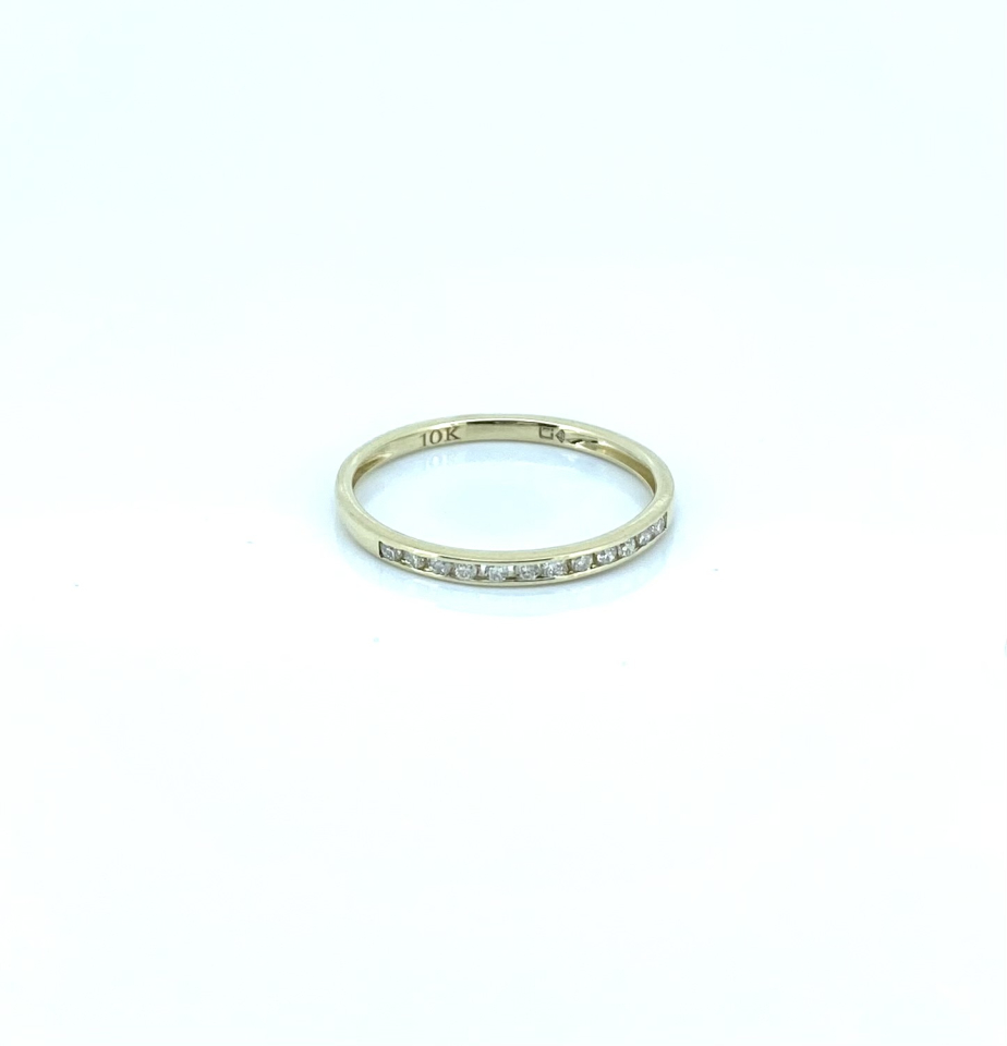 Bague pour femme en or 10k, 12 diamants pour 0.10 carat - R82250110 - Image Design