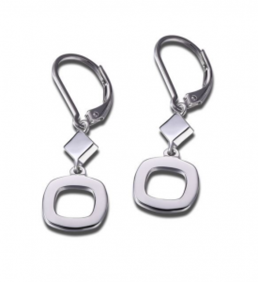 Boucle d'oreille argent 925 crochet - R2LC33A004 - ELLE