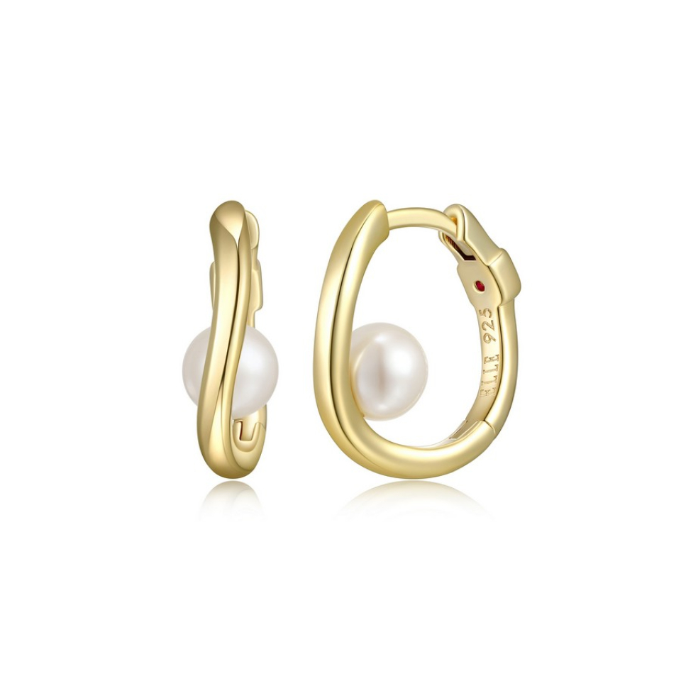 Boucles d'oreilles pour femme en argent 925, perle - 32LCQG4527 - ELLE