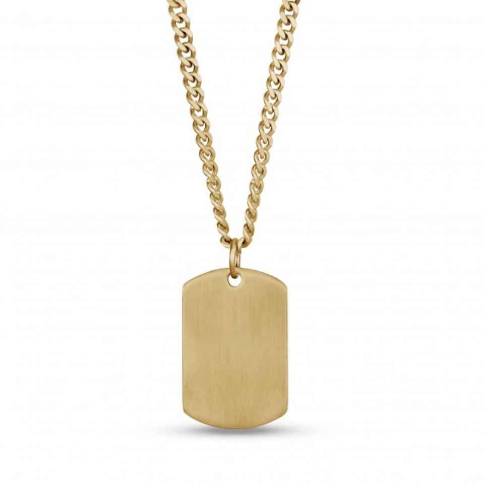 Pendentif pour homme en stainless, plaque unie - AS-P143-20 - Italgem