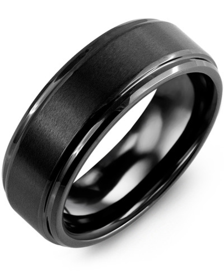 Bague pour homme en céramique - RGA800CC - Madani
