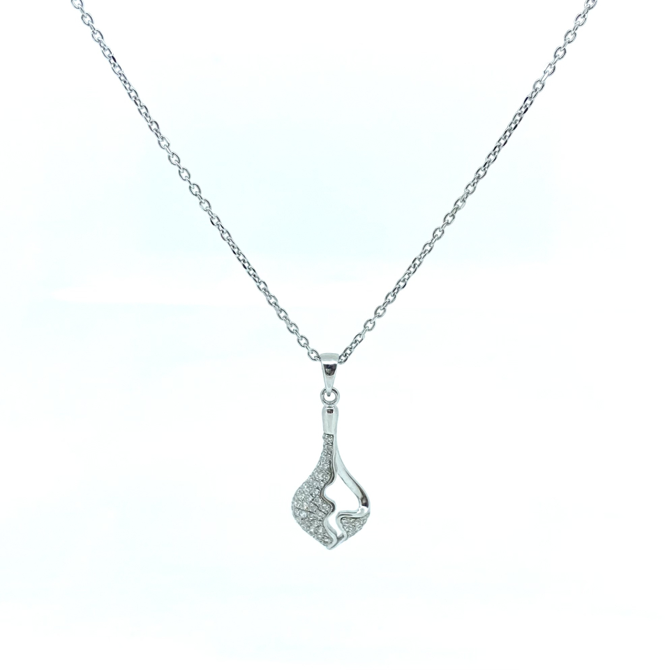 Pendentif pour femme en argent 925, cubic zirconium - PD413 - Divers