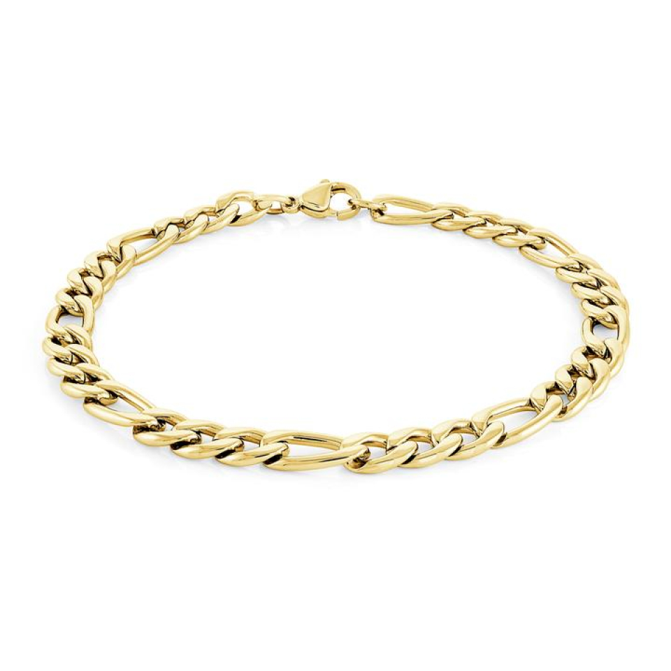 Bracelet pour homme en stainless, figaro, 6mm - SMB480-8.5 - Italgem