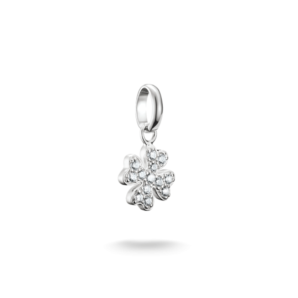 Breloque pour femme en argent 925, cubic zirconium, trèfle à 4 feuilles, coeurs - CC1281-051-14 - Thomas Sabo