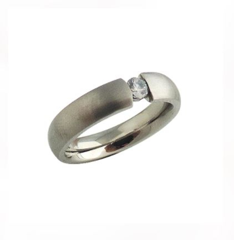 Jons en stainless, zircon - STR097ZN-07.5 - Laventurine