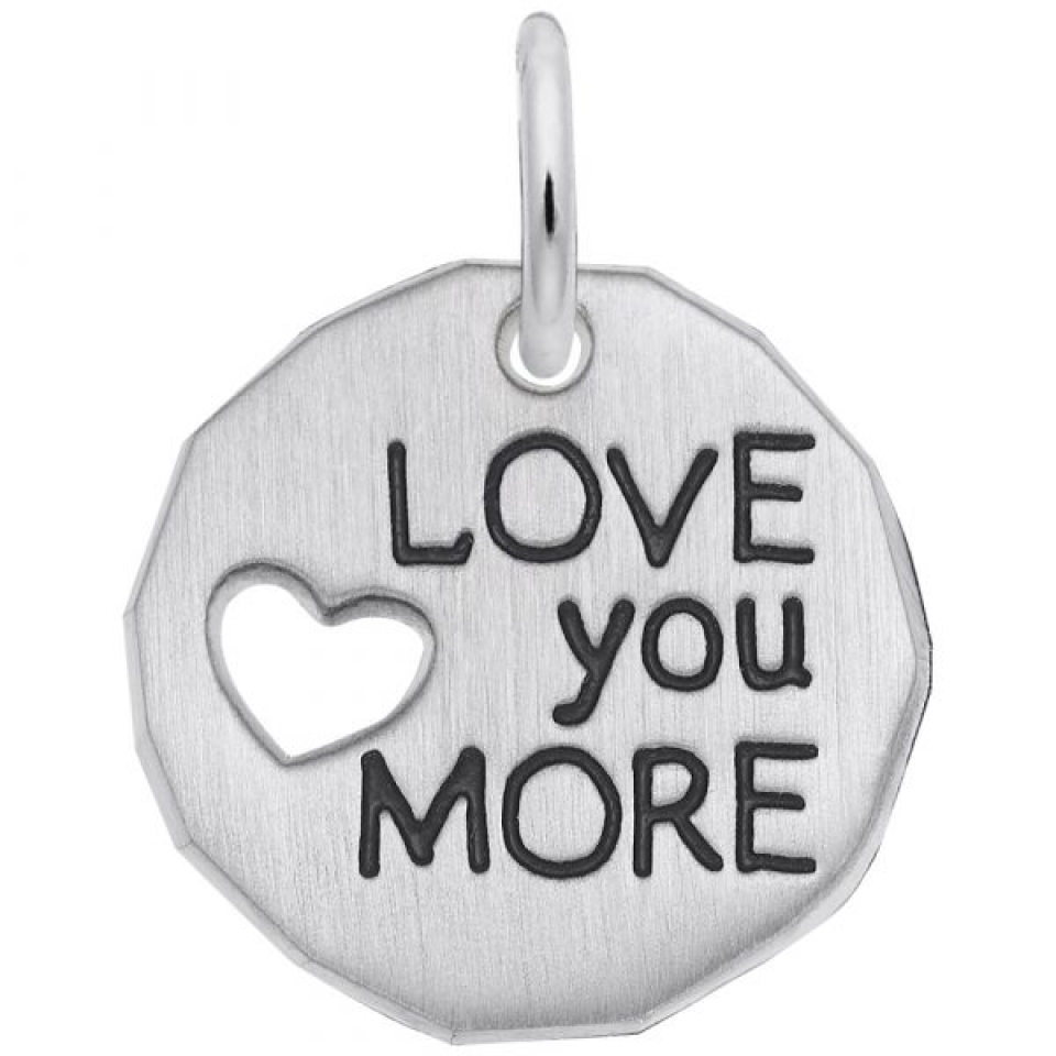Pendentif en argent 925, love you more - 10-1558-000 - Rembrandt Charms