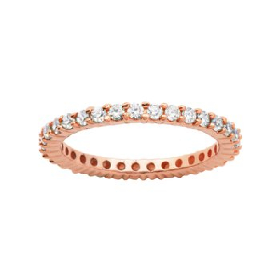 Bague éternitée pour femme en argent 925, zircons - 34AF3X00A4 - Reign