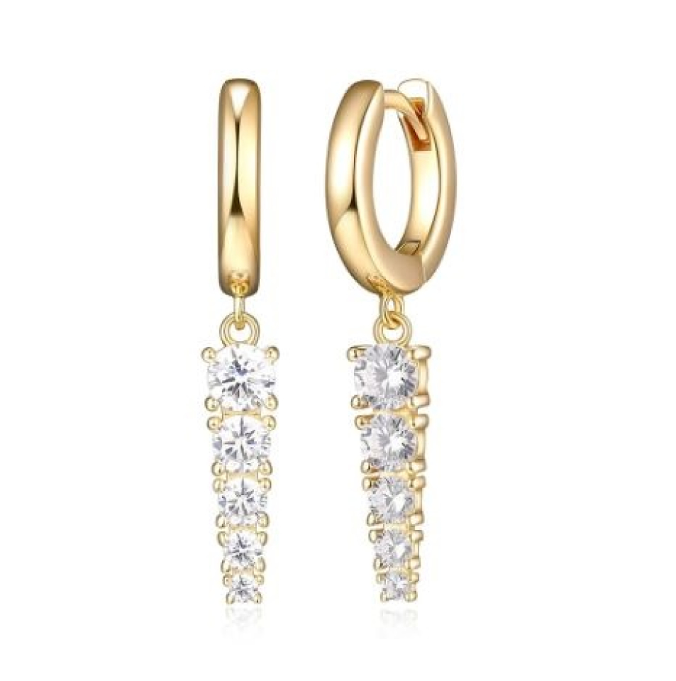 Boucles d'oreilles pour femme en argent 925, zircons - 32AR7V000N - Reign