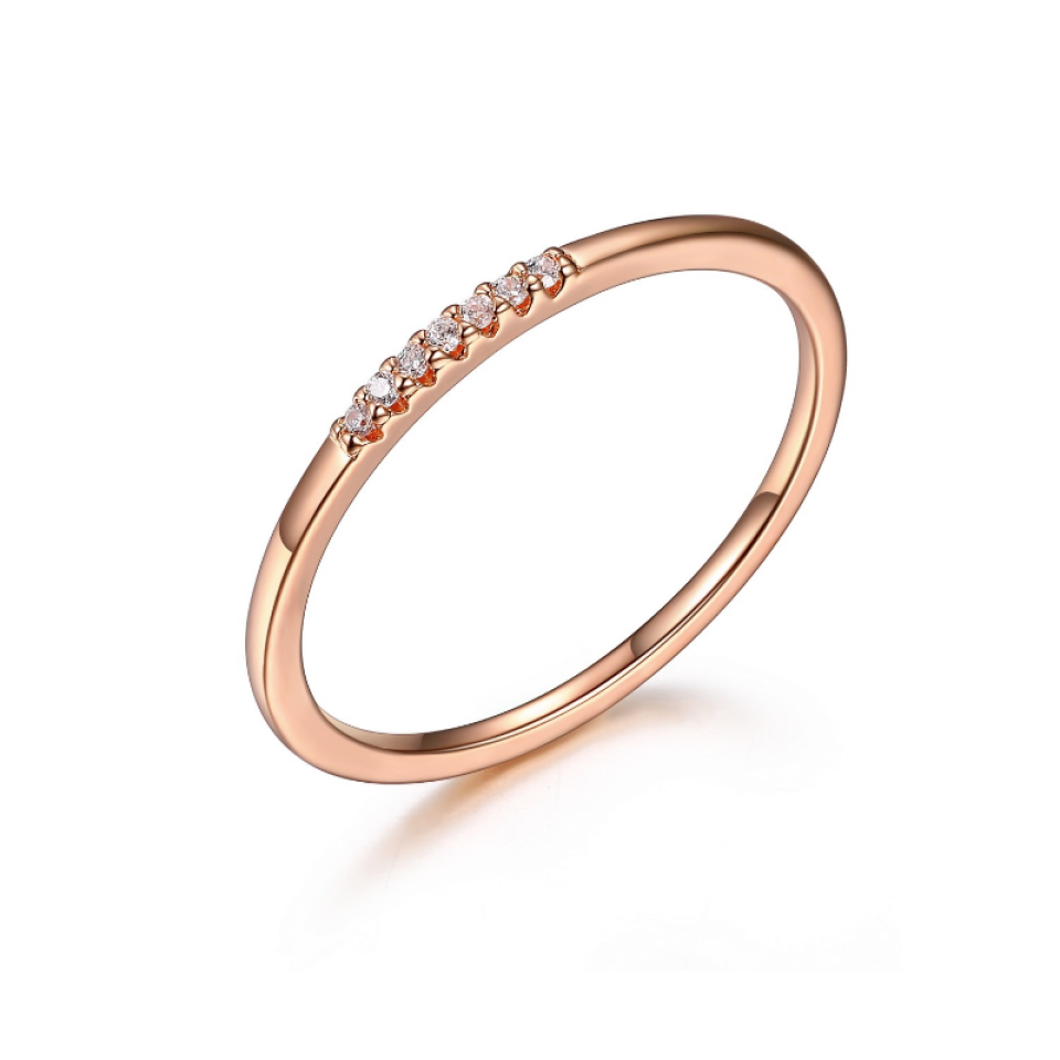 Bague semi-éternitée pour femme en argent 925, cubic zirconium - 34ALCE96AC - Reign
