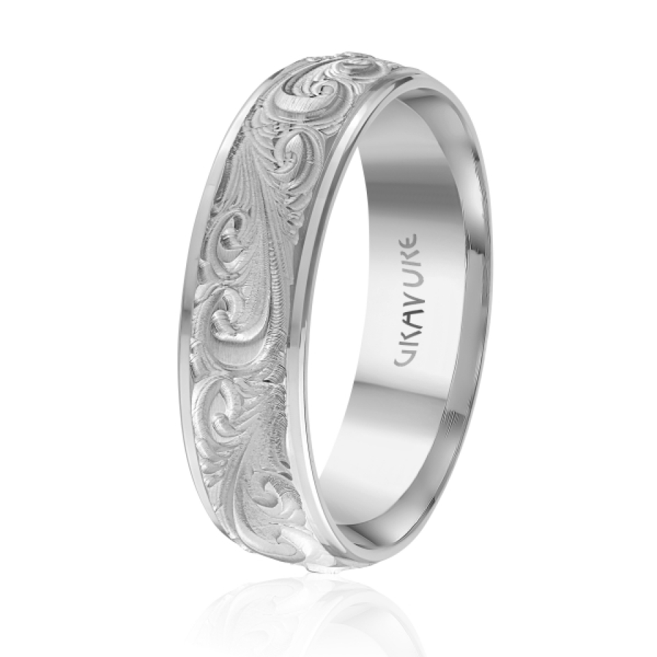 Jonc pour homme en or 10k - GL-1289-6W - MALO