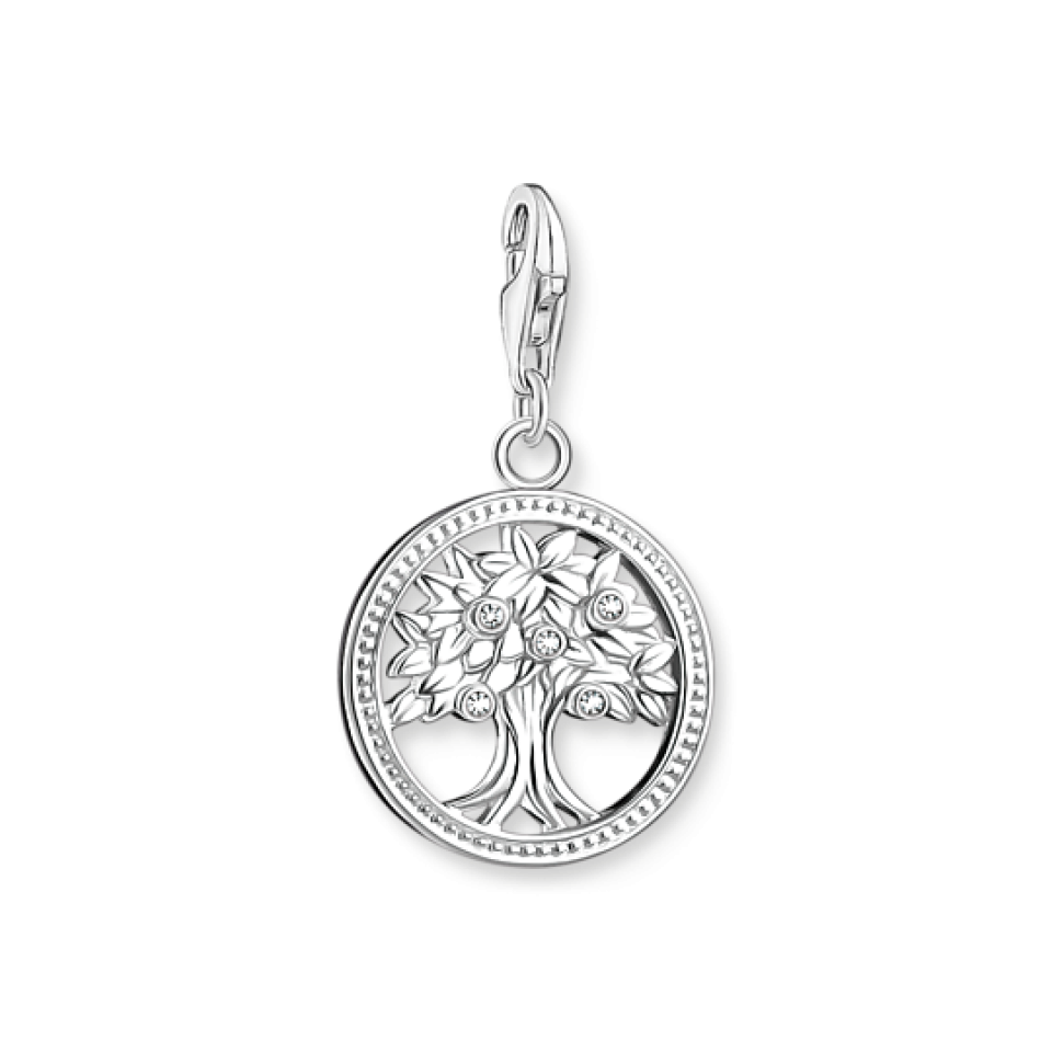 Breloque pour femme en argent 925, cubic zirconium, arbre de vie - 1303-051-14 - Thomas Sabo