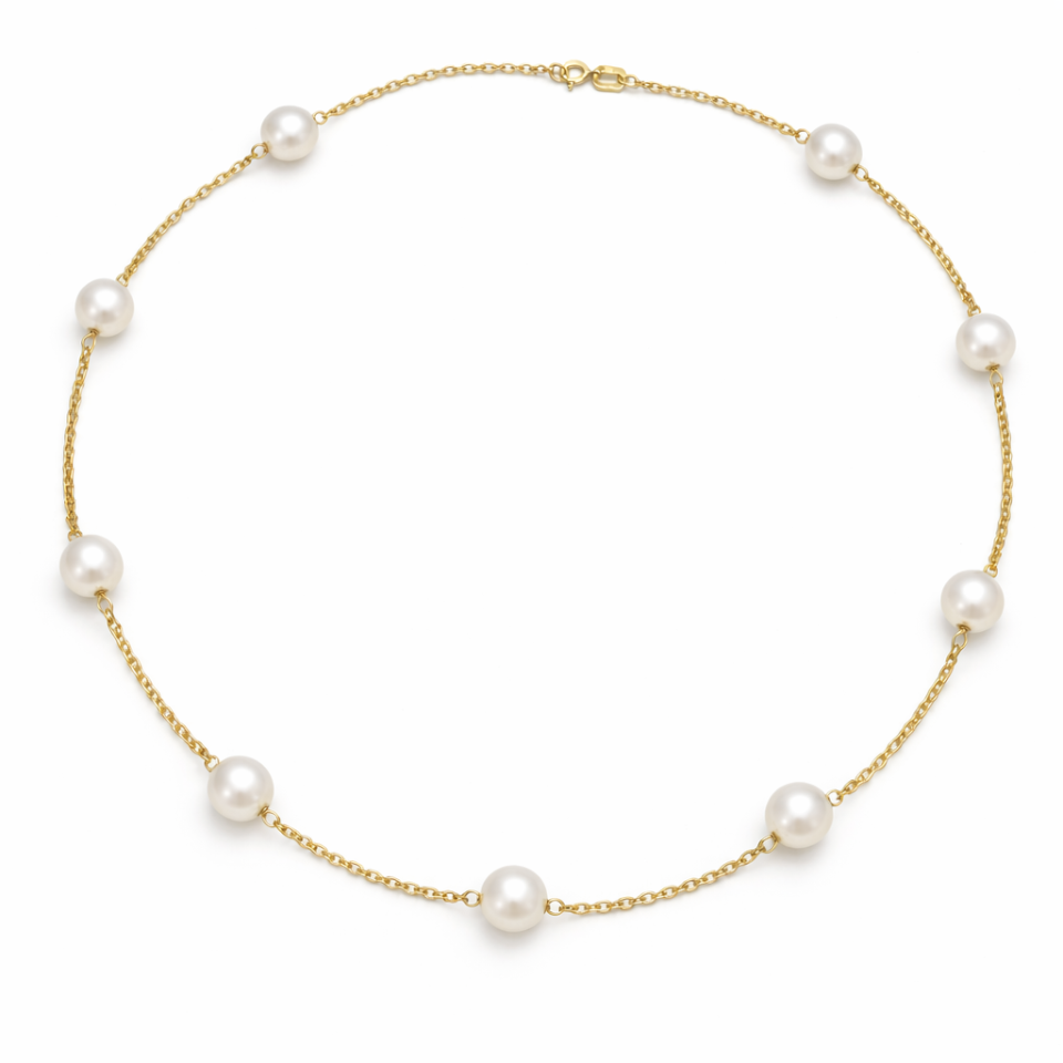Collier de perles d'eau douce en or 14k - NWK6131 - Delmar