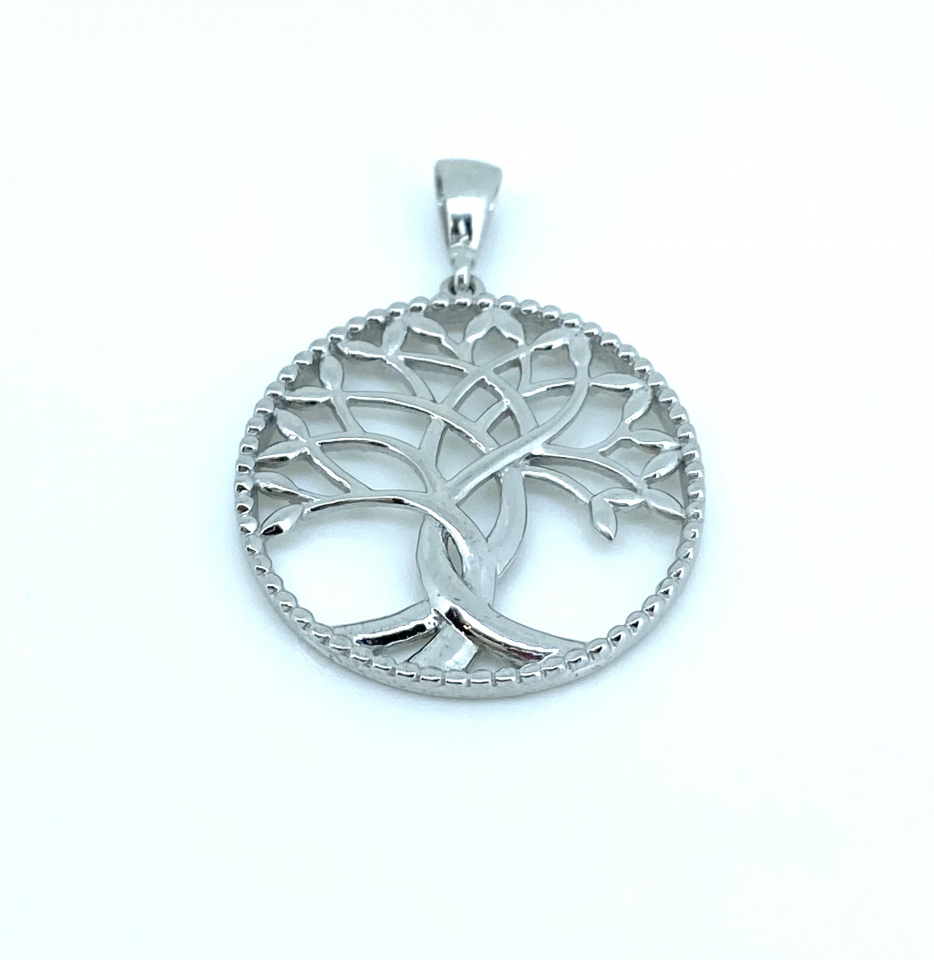Pendentif pour femme en or 10k, arbre de vie - PD111 - C.B.E