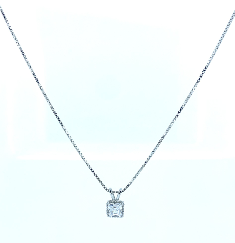Ensemble de pendentif et boucles d'oreilles pour femme en argent 925, cubic zirconium - BP14509CLR - Danny's silver
