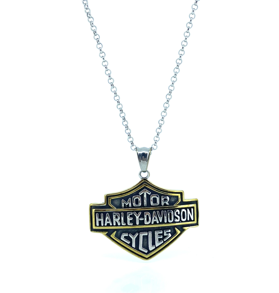 Pendentif pour homme en stainless, Harley Davidson - HARLEY03 - Nathalie Belanger