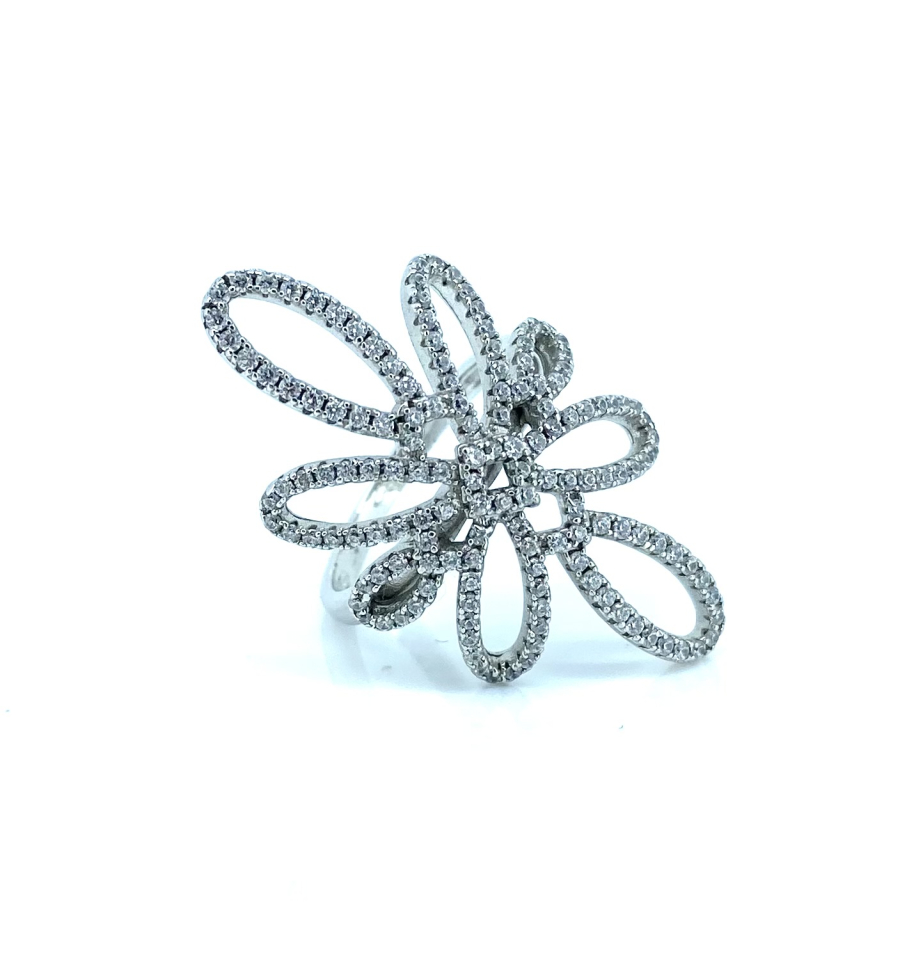 Bague pour femme en argent 925, cubic zirconium - ESR23498-7 - Ethan Stars