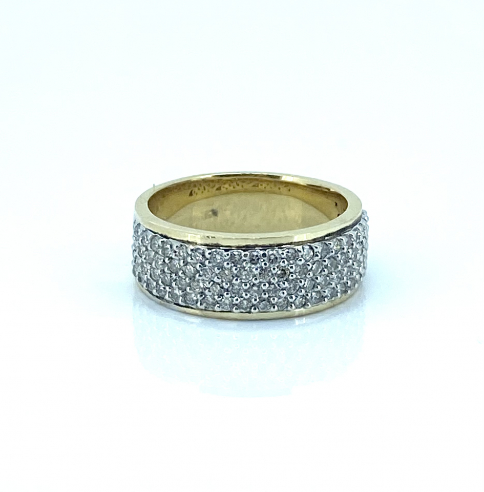 Bague pour femme en or 14k, 88 diamants pour 1.5 carat - BG0105 - Image Design
