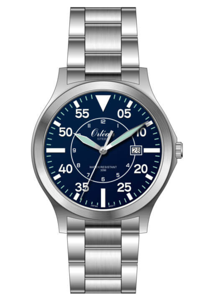 Montre pour homme en stainless, 3ATM
