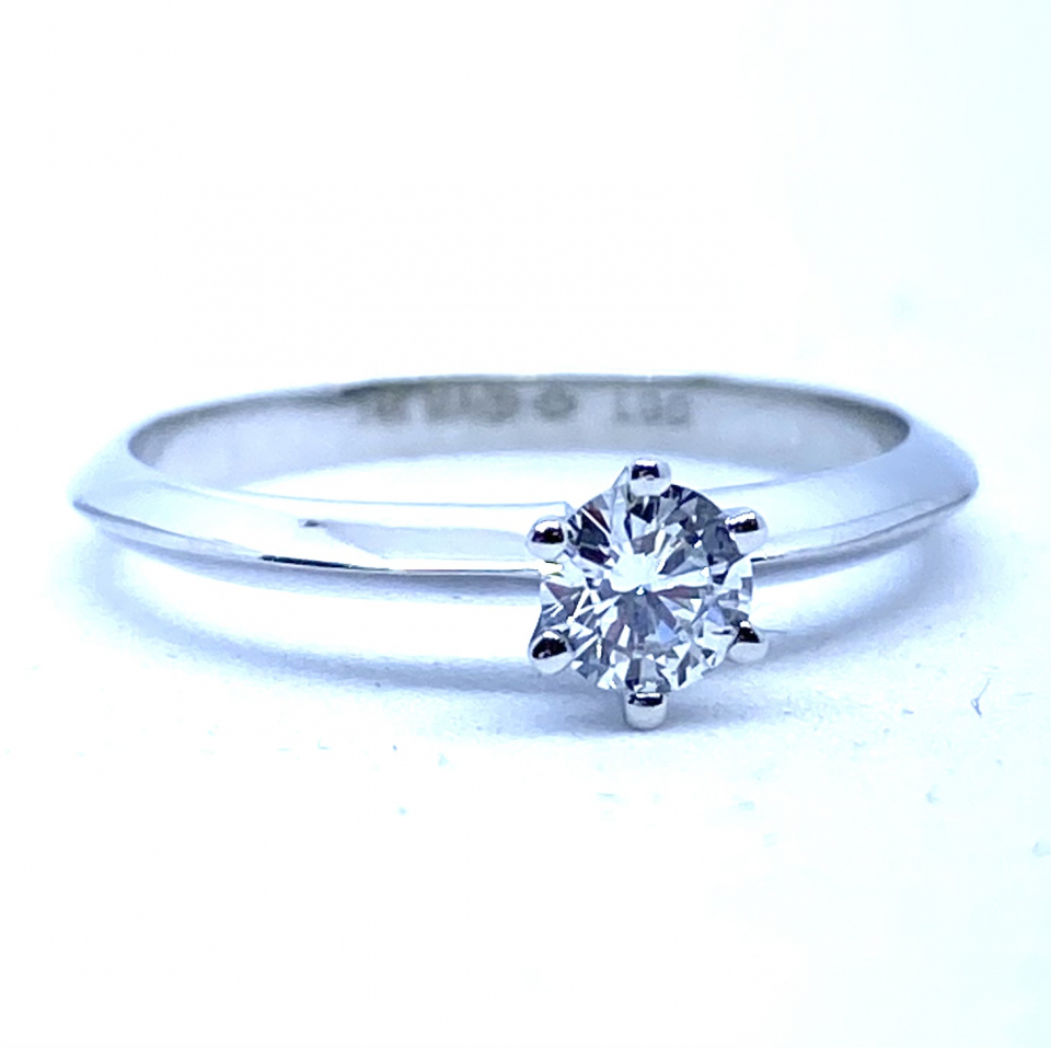 Bague pour femme en or 14K, solitaire, 1 diamant VVS fabriqué en laboratoire pour 0.25 carat - SLT-752-25 - MALO