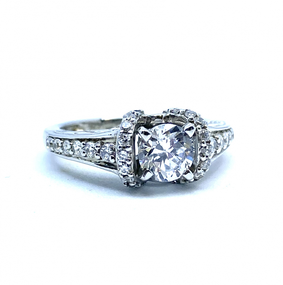 Bague pour femme en argent 925, zircons - BG0271 - Genius Diamond LTD