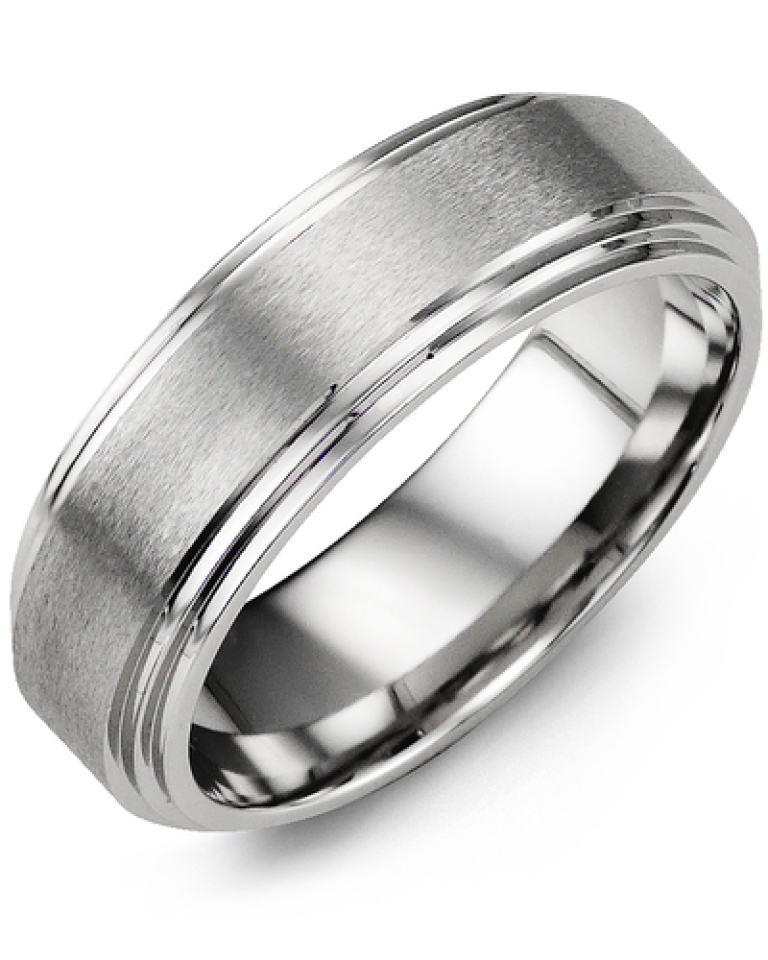 Bague pour homme en cobalt - MHQ700BB - Madani