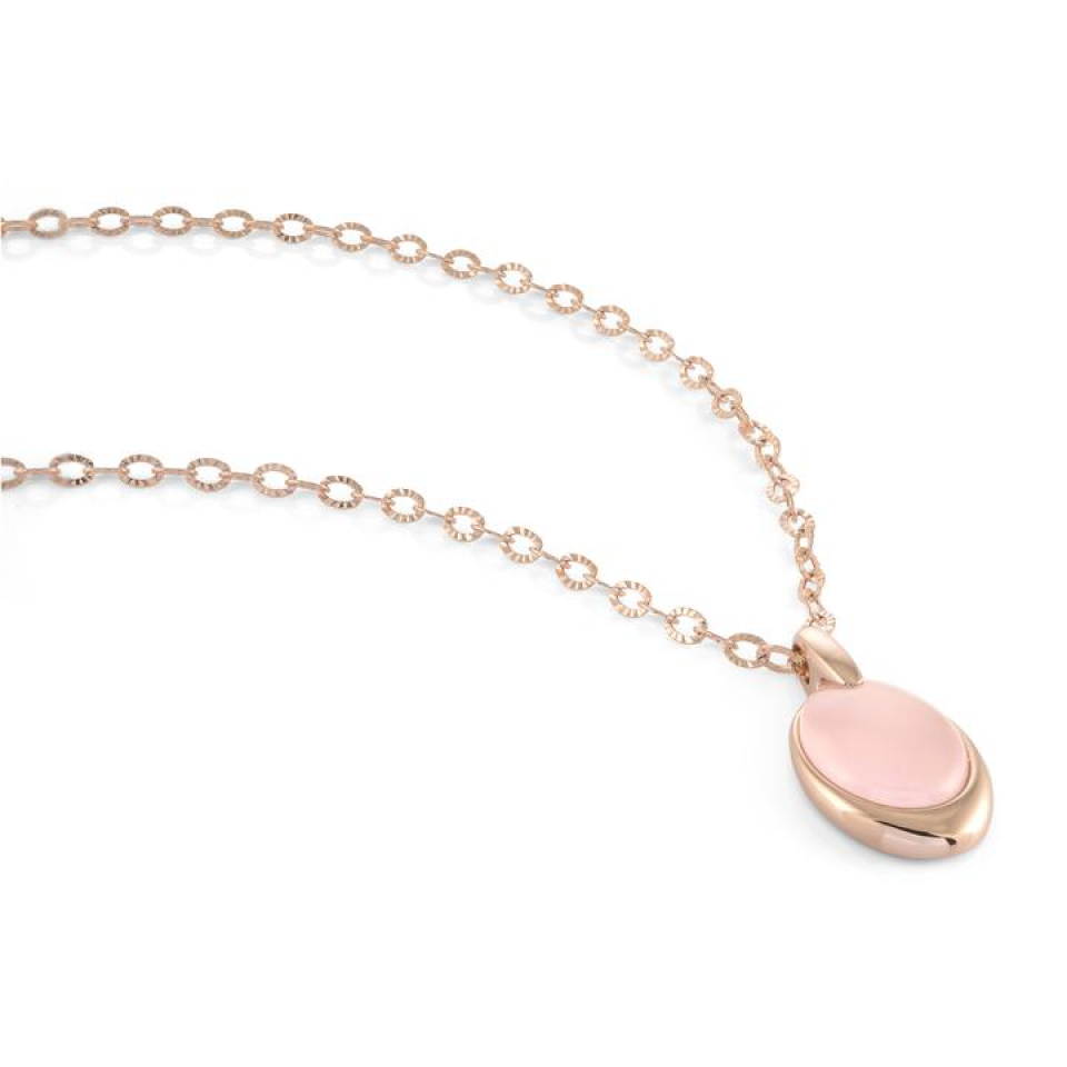 Pendentif pour femme en stainless, pierre rose - SWP28 - Italgem