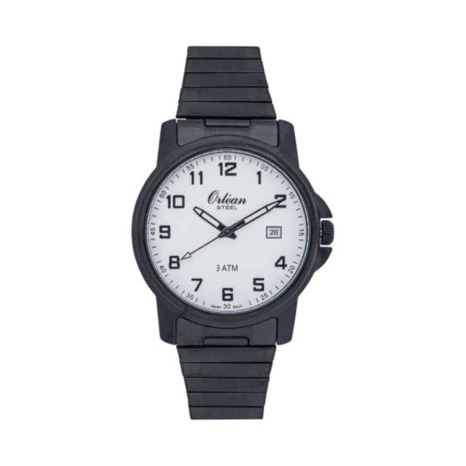 Montre pour homme en stainless, bracelet élastique, 3ATM - ME3234 - Orléan