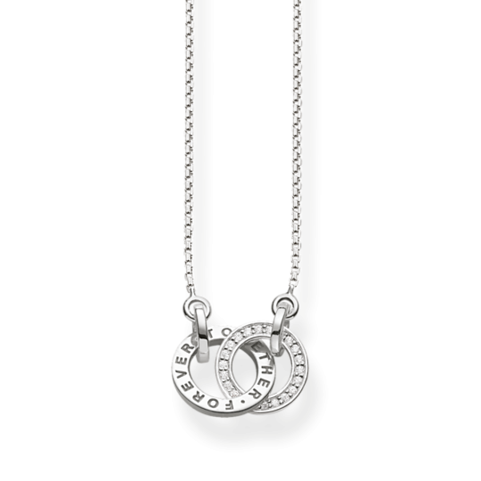 Collier pour femme en argent 925, cubic zirconium - KE1488-051-14-L45V - Thomas Sabo