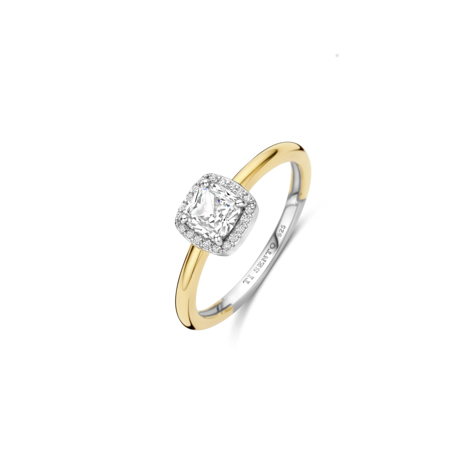 Bague pour femme en argent 925, cubic zirconium - 12388ZY/56 - Ti Sento Milano