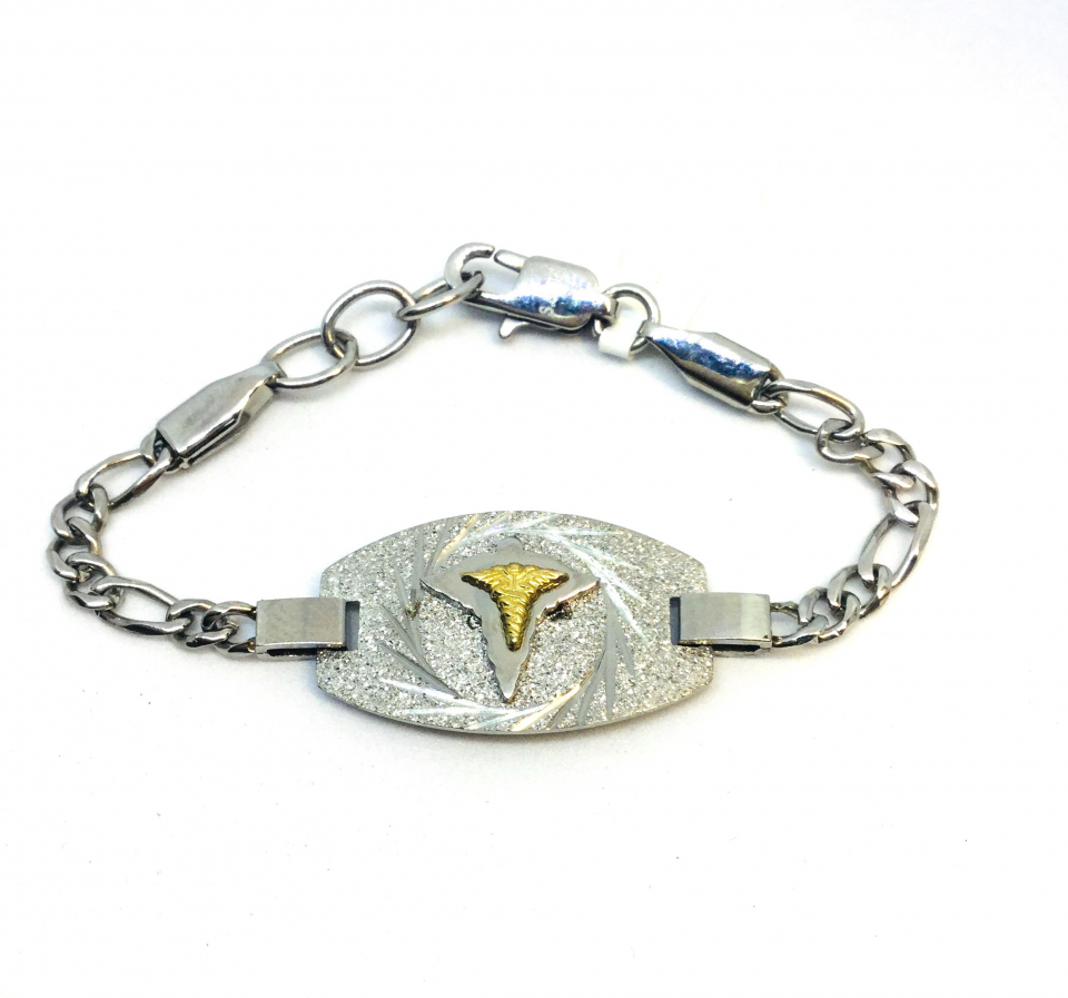 BR MÉDIC BLANC CROIX DORÉ - SS814K - Arezzo