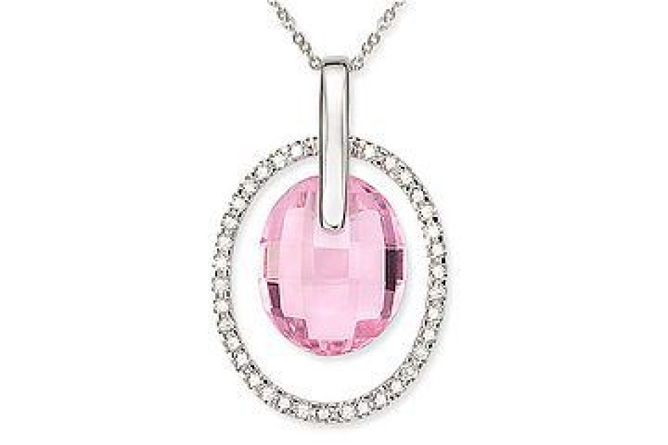 Pendentif pour femme en or 14k, 0.23 carat de diamants, 2 quartz pour 7.1 carat - PDGKW16830PQX - Delmar