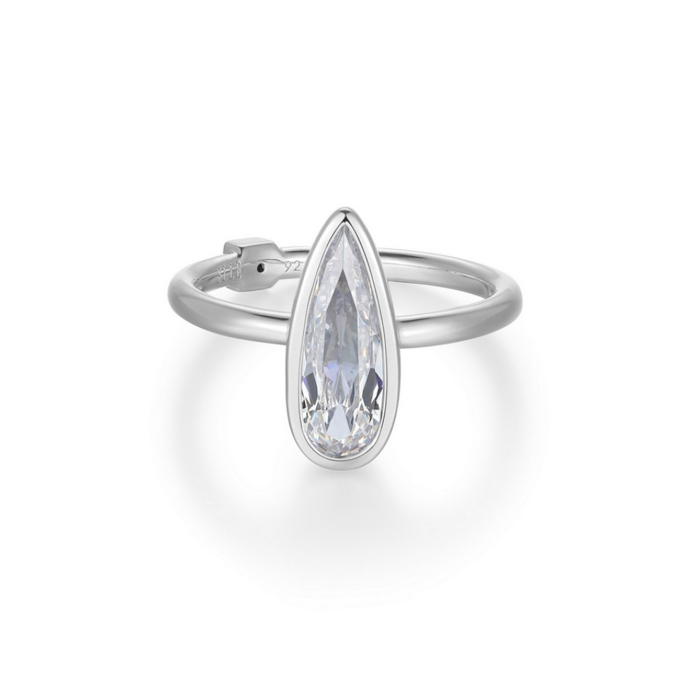 Bague pour femme en argent 925, cubic zirconium - R4LAKL00AC - ELLE