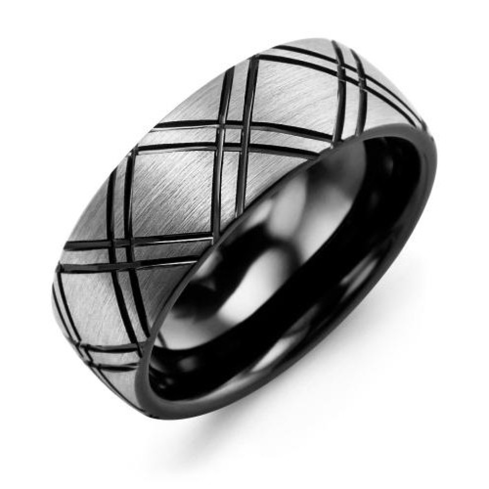Bague pour homme en tungstène - MEB800TT - Madani