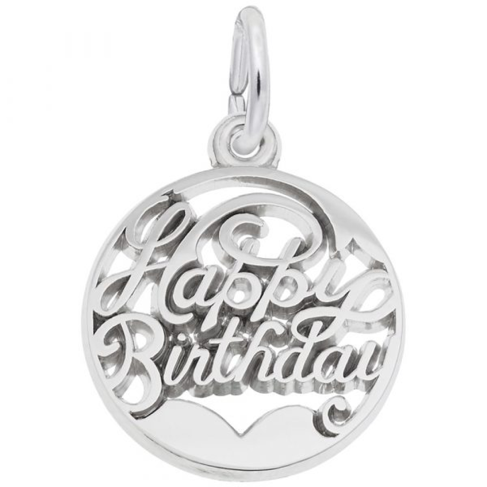 Pendentif en argent 925, bonne fête - 10-3499-000 - Rembrandt Charms