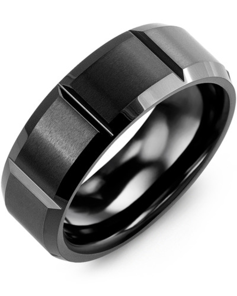 Bague pour homme en céramique - RGC800CC - Madani