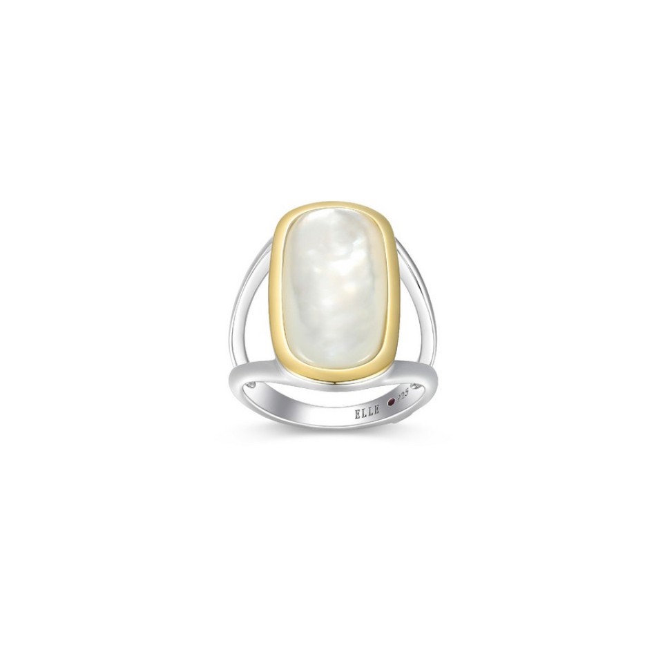 Bague pour femme en argent 925, nacre de perle - R4LAJ3A9AG - ELLE