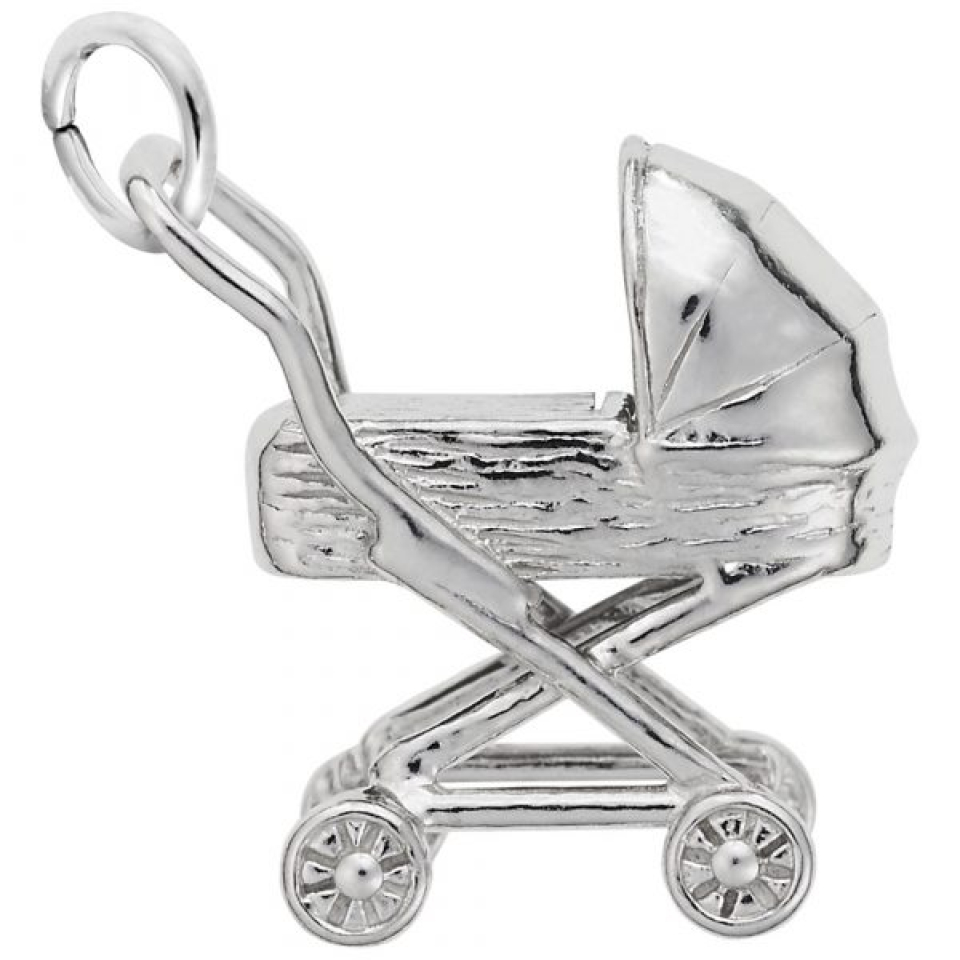 Pendentif en argent 925, poussette - 10-3209-000 - Rembrandt Charms