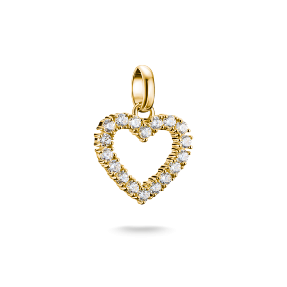 Breloque pour femme en argent 925, cubic zirconium, coeur - CC1237-414-14 - Thomas Sabo