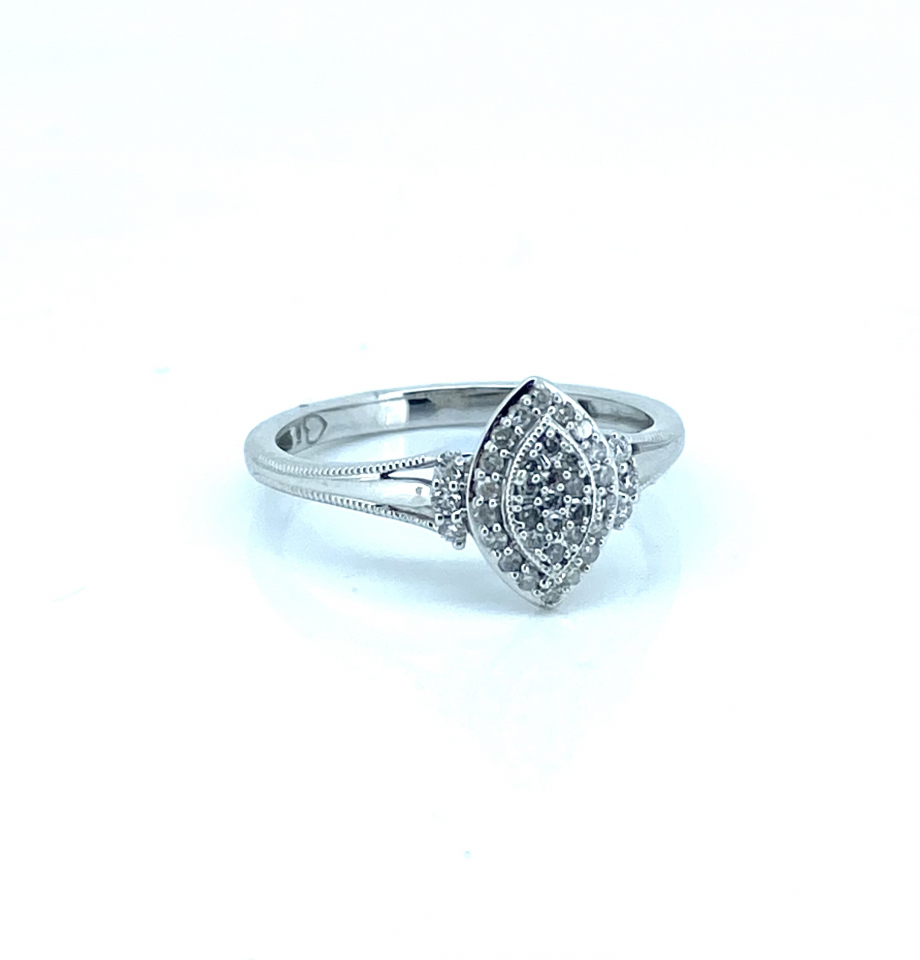 Bague pour femme en or 10k, 0.20 carat de diamants - RP2475 - Ammar