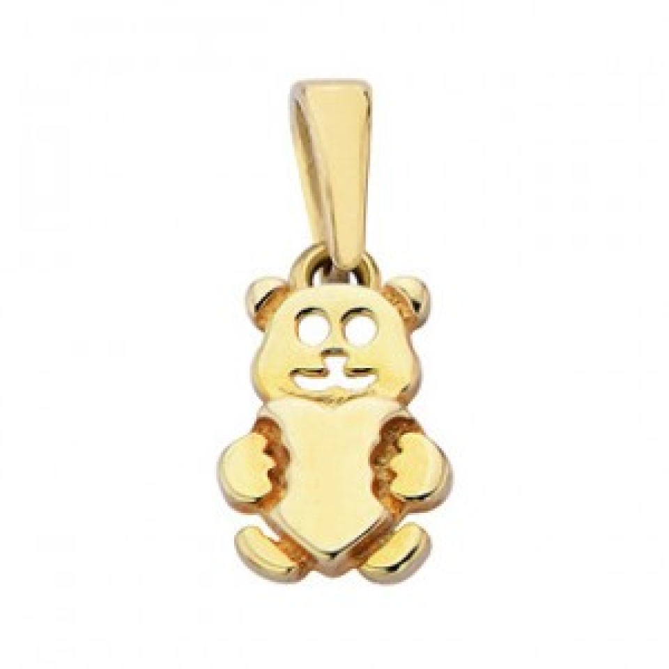 Pendentif pour enfant en or 10k, ourson - VI90-38 - RPM