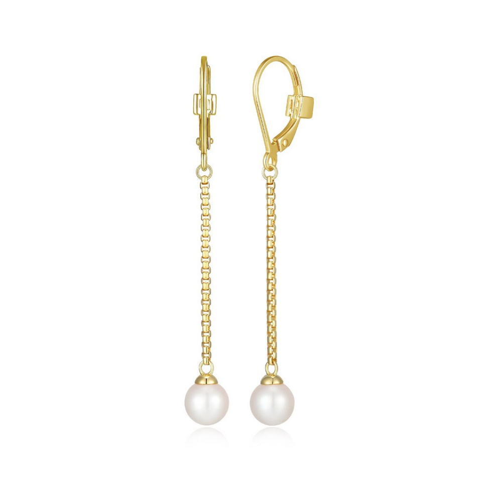 Boucles d'oreilles pour femme en argent 925, perles - 32LCSB4503 - ELLE