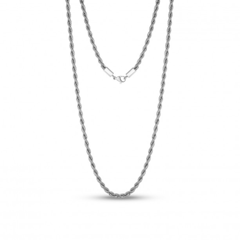 Chaine pour homme en stainless, torsade - SSN94W-24 - Arezzo