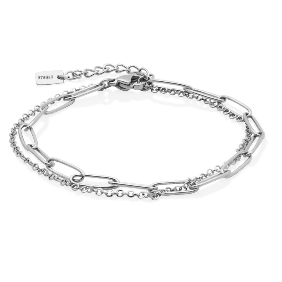 Bracelet double pour femme en stainless