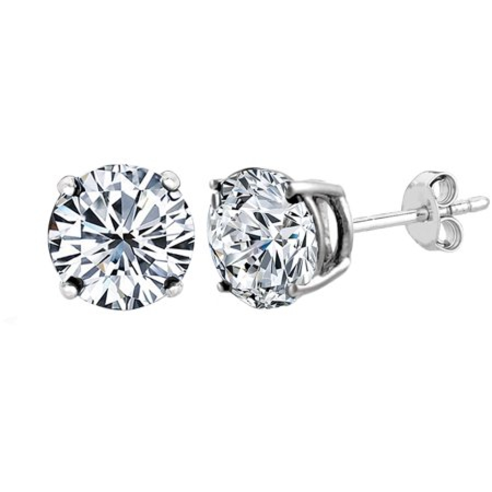 Boucles d'oreilles en or 14k, cubic zirconium - BO359 - REC