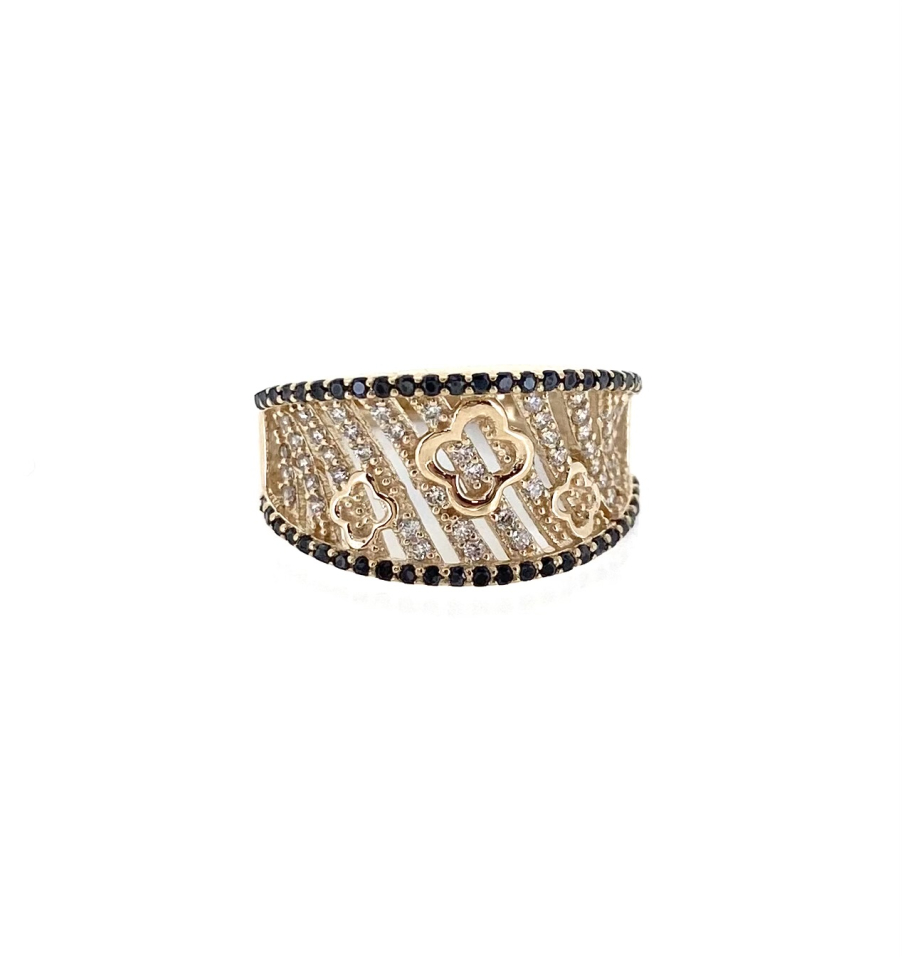 Bague pour femme en or 10k, cubic zirconium