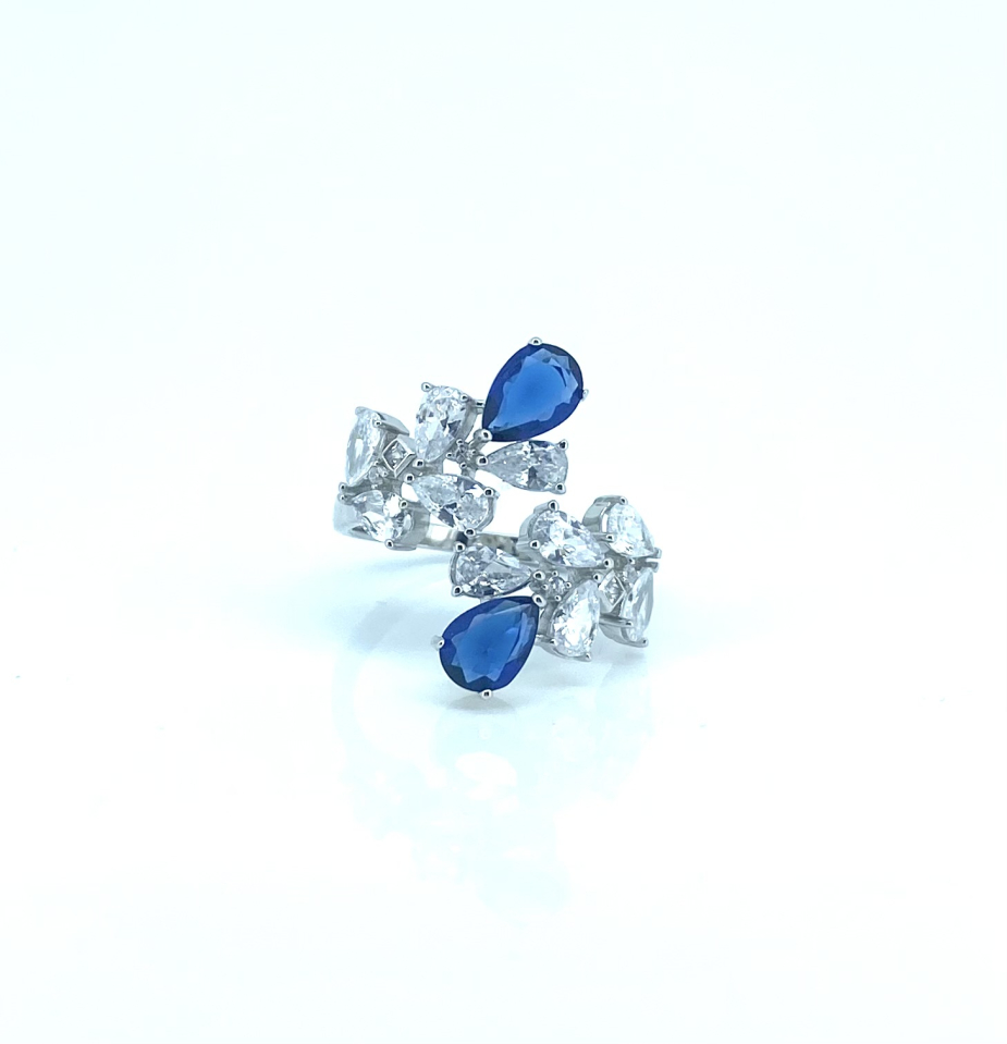 Bague pour femme en argent 925, cubic zirconium - DS-KIT01-BG - Danny's silver