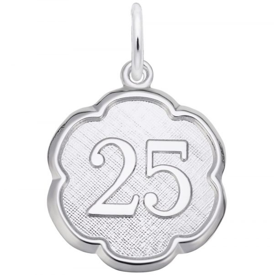 Pendentif en argent 925, 25 ans - 10-1335-000 - Rembrandt Charms