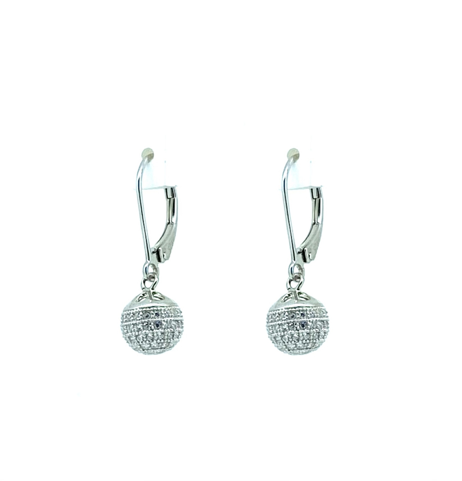 Boucles d'oreilles pour femme en argent 925, cubic zirconium - BO421 - Divers